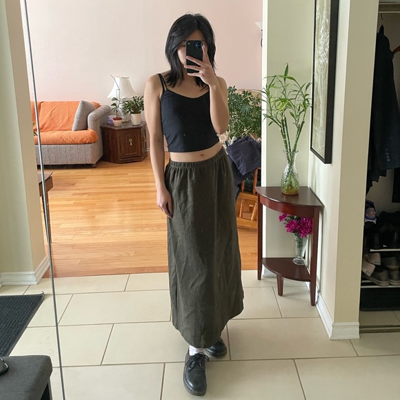 LL Bean Vintage Women’s Knit midi maxi Skirt Medium - Picture 3 of 9